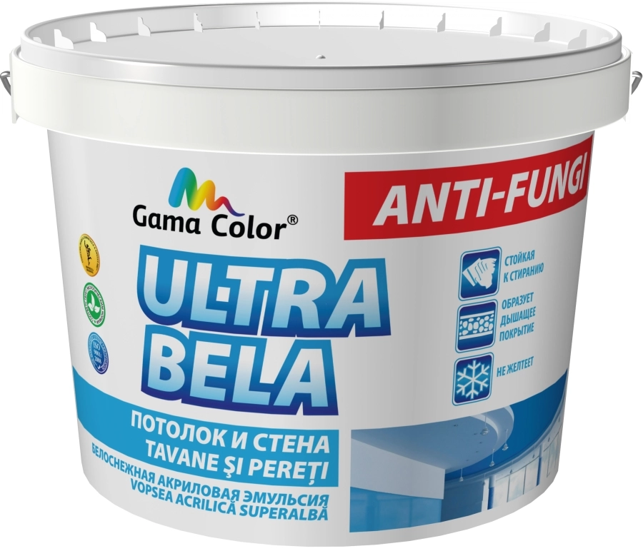 Vopsea Ultra Bela Gama Color super albă 14kg