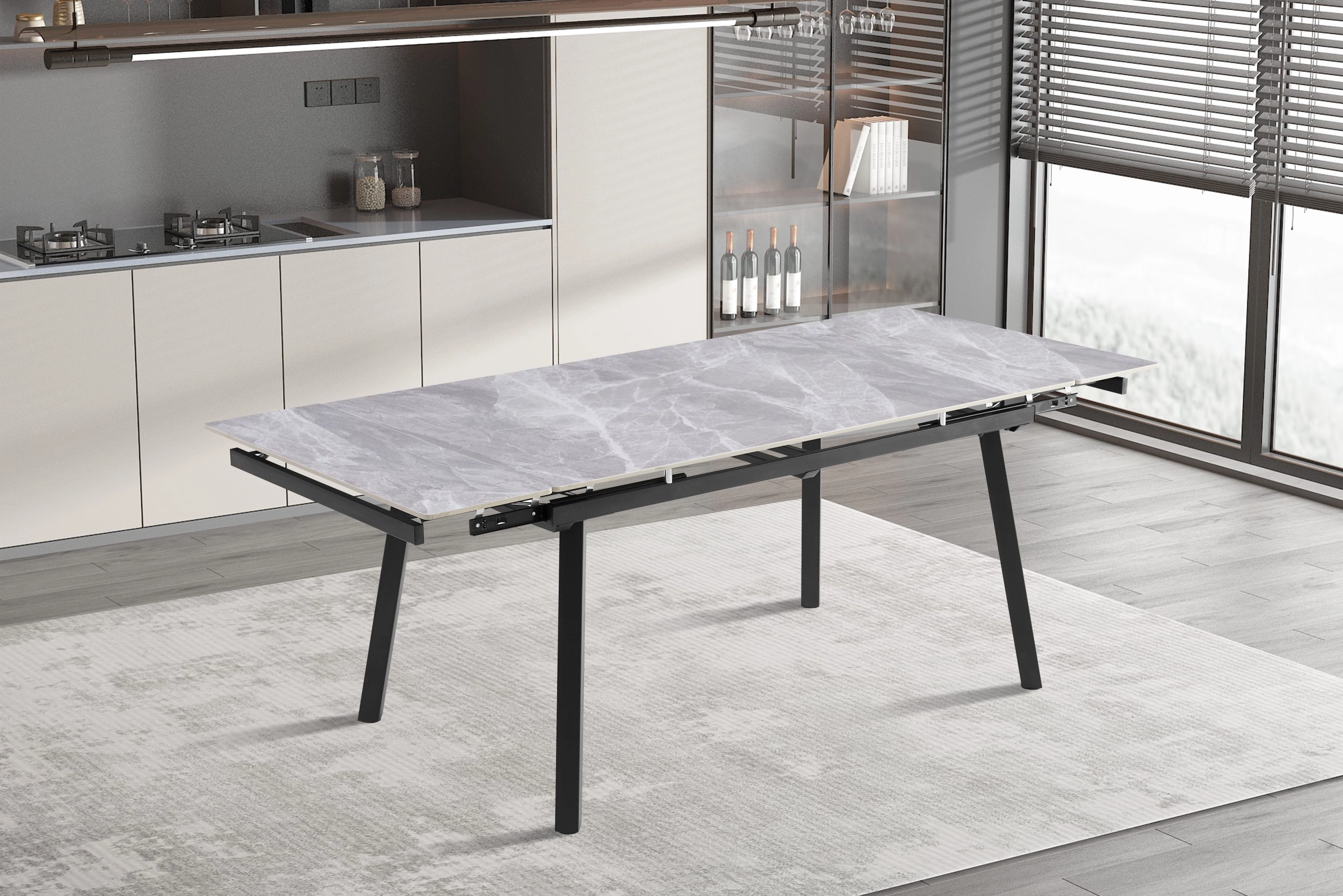 Masa Retto Grey ceramic (150+30+30)*90