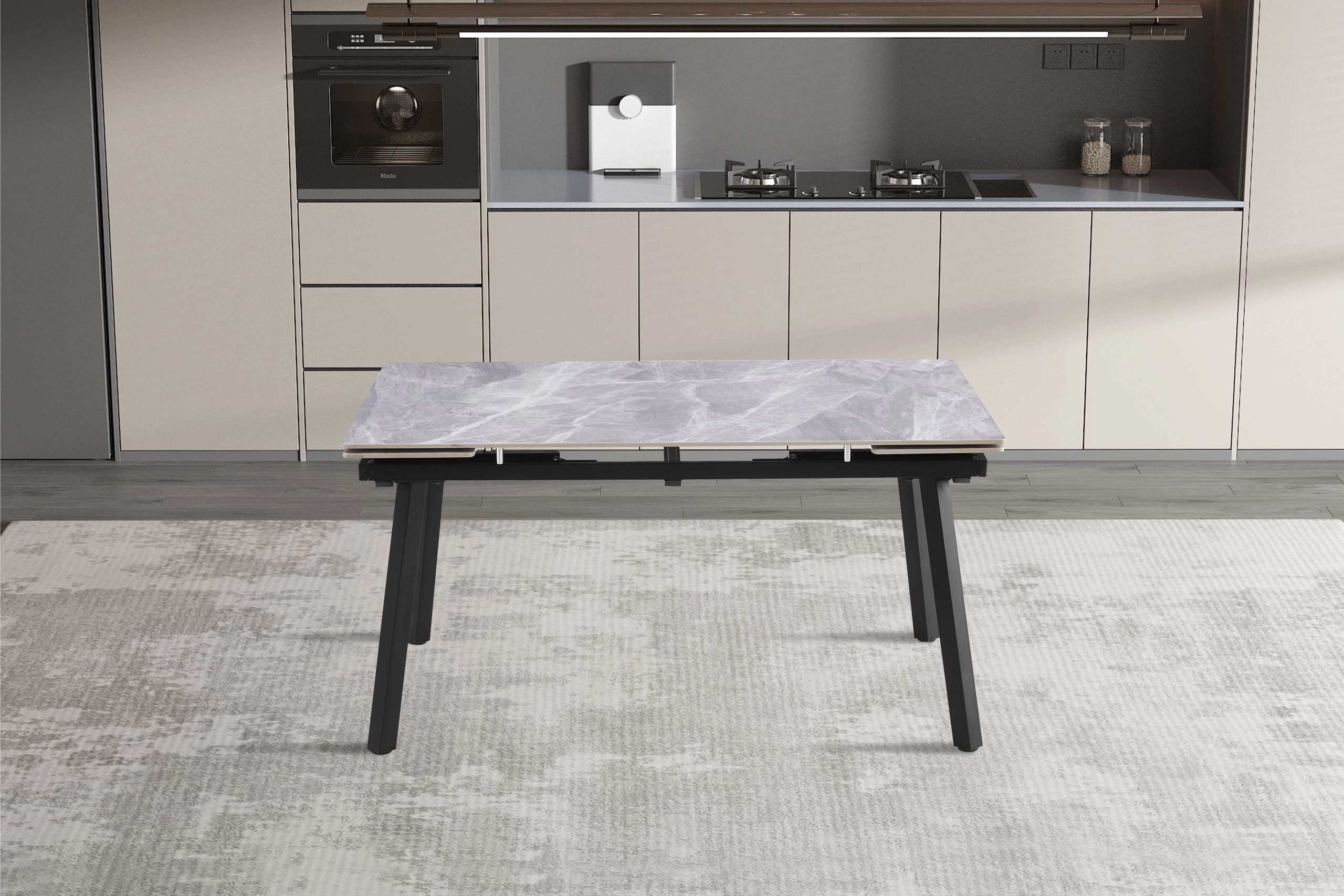 Masa Retto Grey ceramic (150+30+30)*90