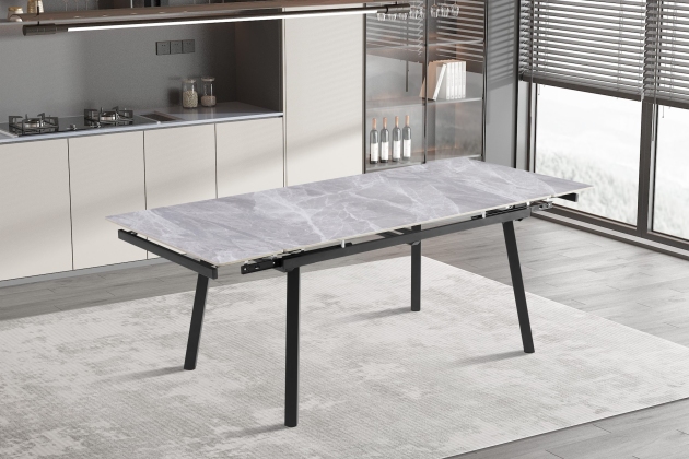 Стол Retto Grey ceramic (150+30+30)*90 
