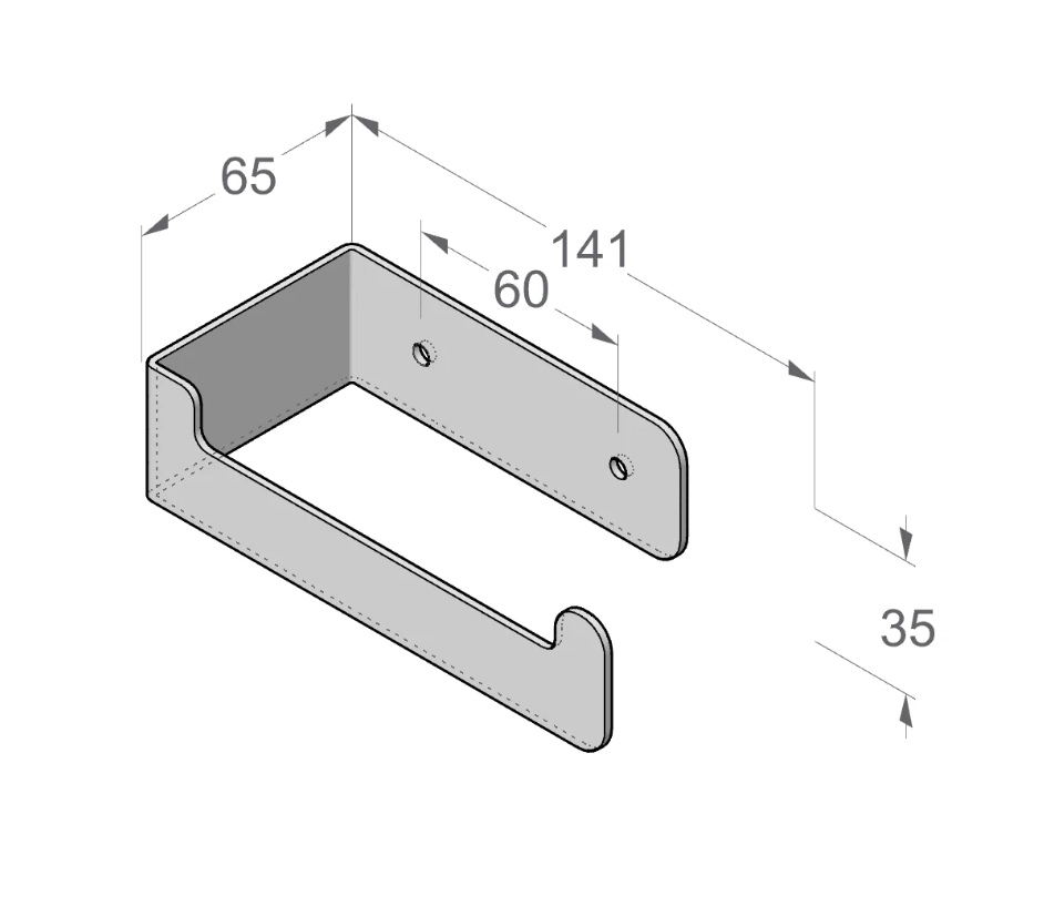 Держатель для туалетной бумаги Daske Zen PH-1833JL беж левый
