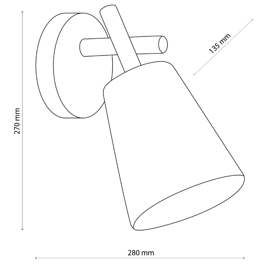 Бра Tk Lighting 818 VAIO WHITE 1 E27 