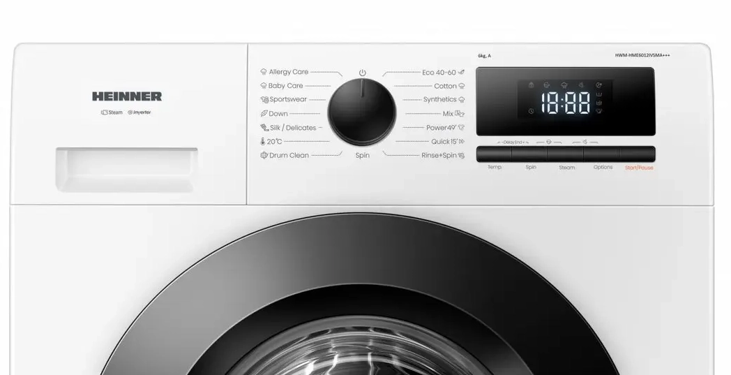 Mașină de spălat Heinner HWM-HME6012IVSMA+++ 