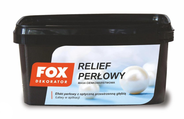 Декоративная краска Relief Perlow Fox 1кг white