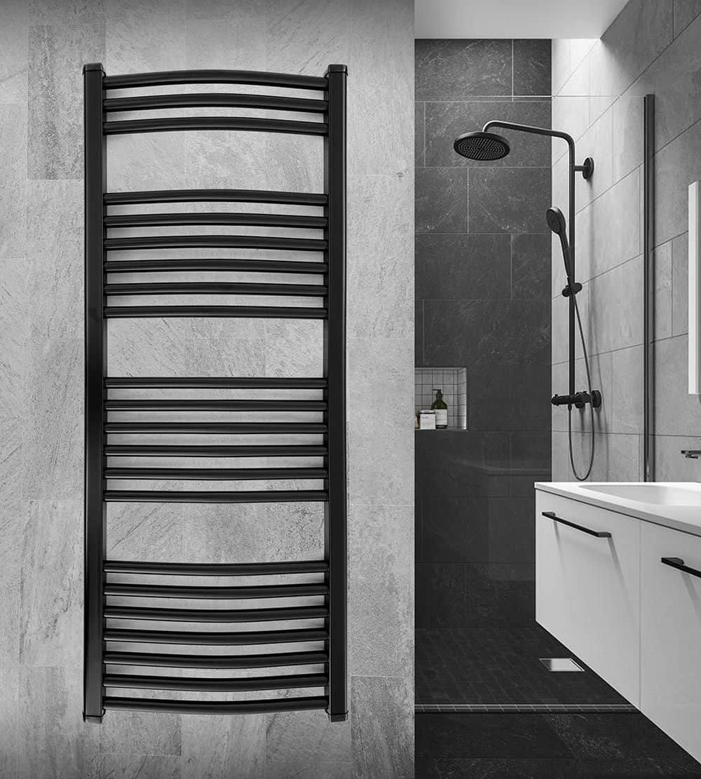 Uscător de prosoape Hirapan Black 500*1200 104935 