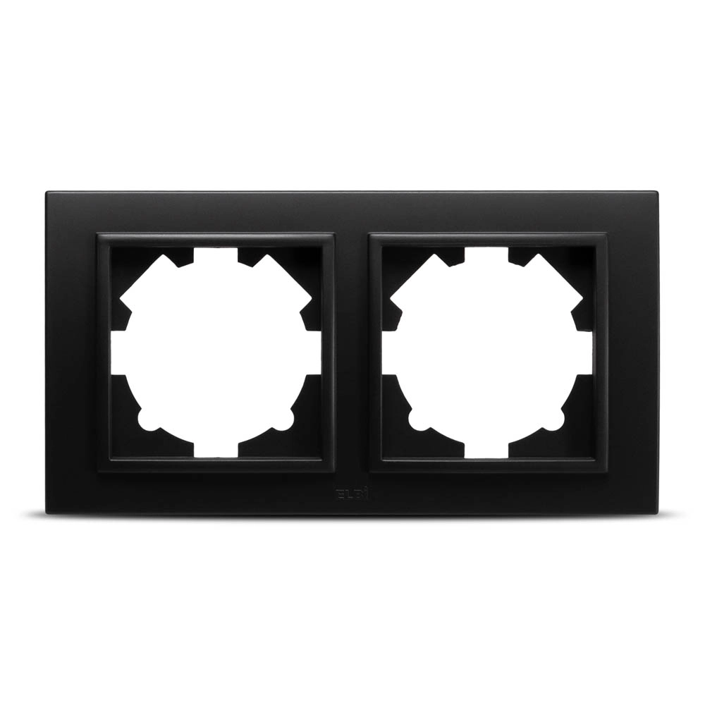 Рамка 2P чёрный мат EL-BI