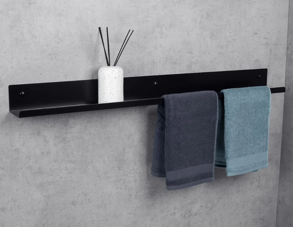 Suport cu raft Daske Mirage ADH TR/M-0218BL-A negru stâng