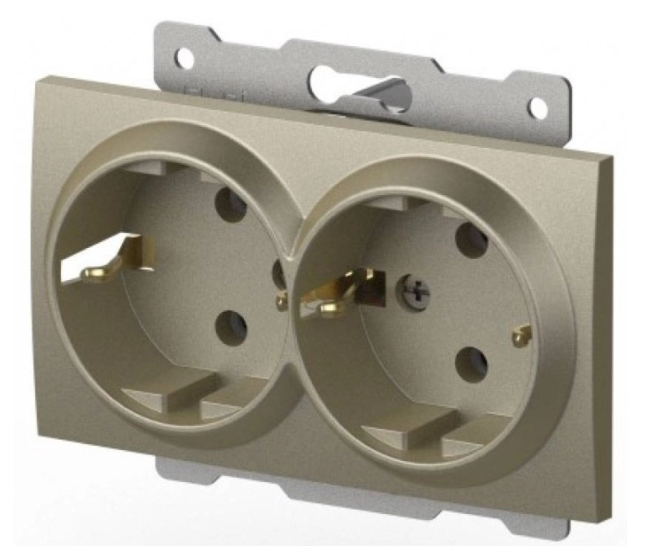 Розетка двойная Elbi Zena 609-011400-907
