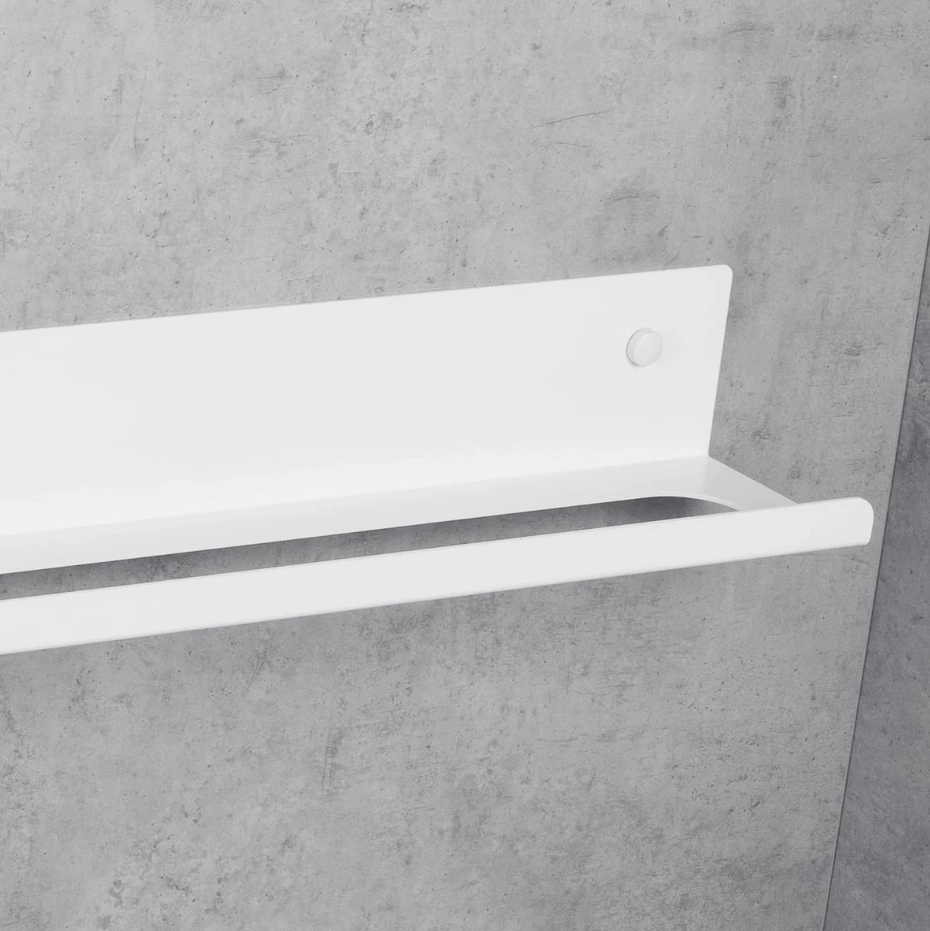 Вешалка для полотенец с полкой Daske Mirage TR/M-0720WL белый правый