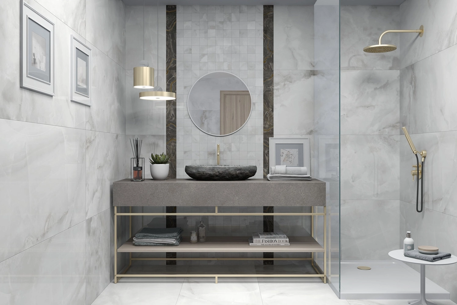 Плитка Sassari 60x120 pearl mat