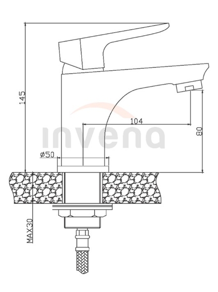 Смеситель для раковины Dokos BU-19-001-V