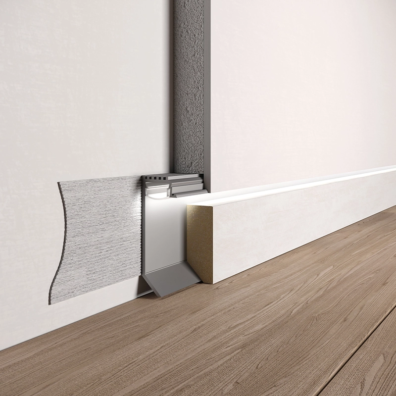 Плинтус скрытого монтажа ASPL35B PP 2600ММ 