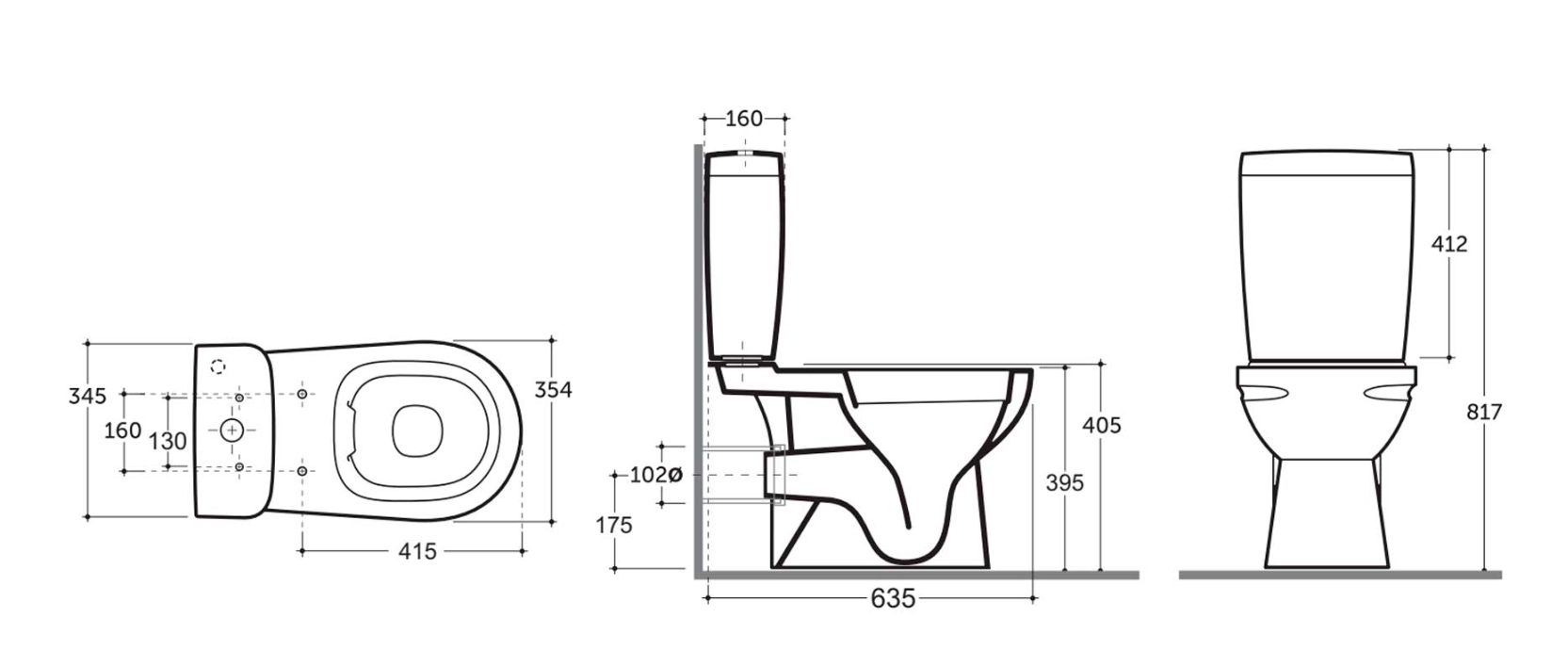 WC Alibano R Optima Plus white
