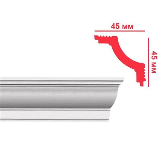 Плинтус потолочный Plintex L45/45 new