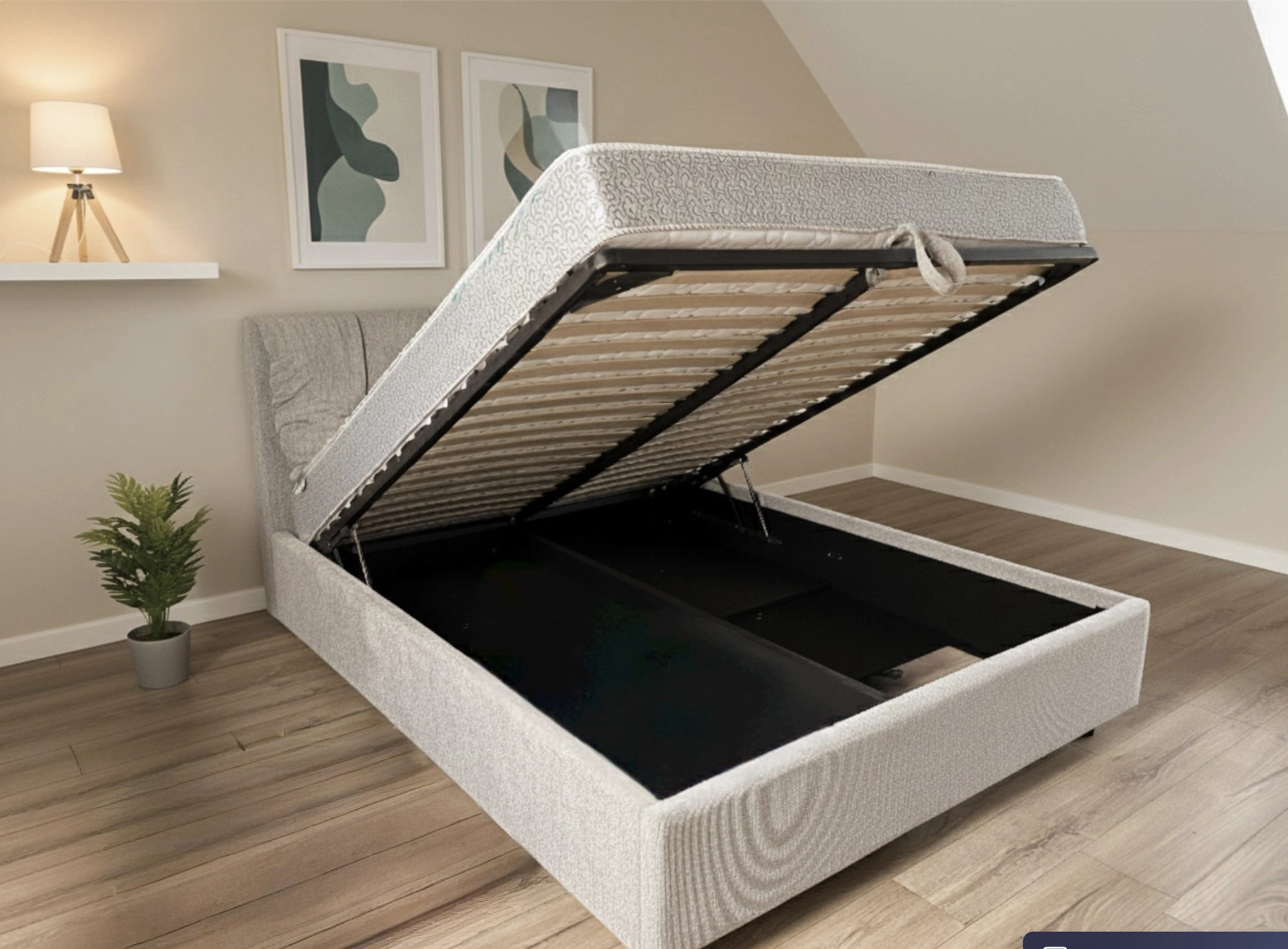 Кроват Adele Modern stofa Glow 15 160x200 