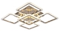 Lustră Rhombus/PL5 gold