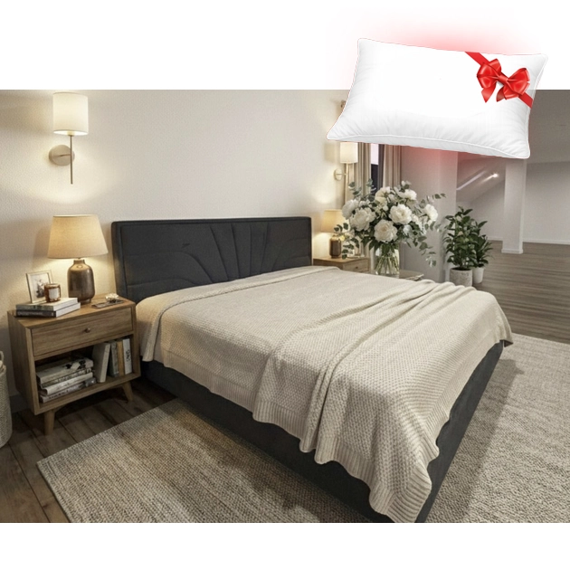 Pat Oxana Modern stofa Glow 19 160x200 + pernă cadou