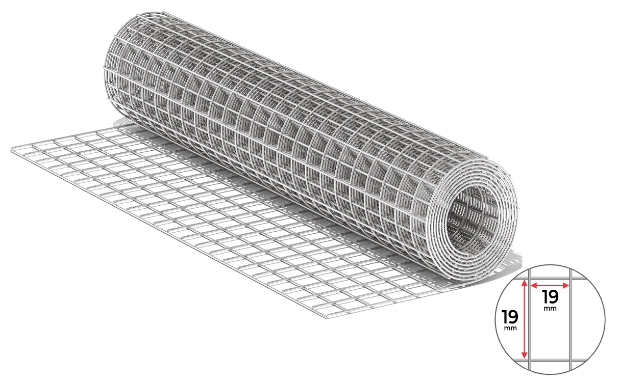 Plasă sudată zincată 19*19 D1.4 H1