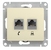 Розетка RJ11+1RJ45 cat.5 GSL 000285/366