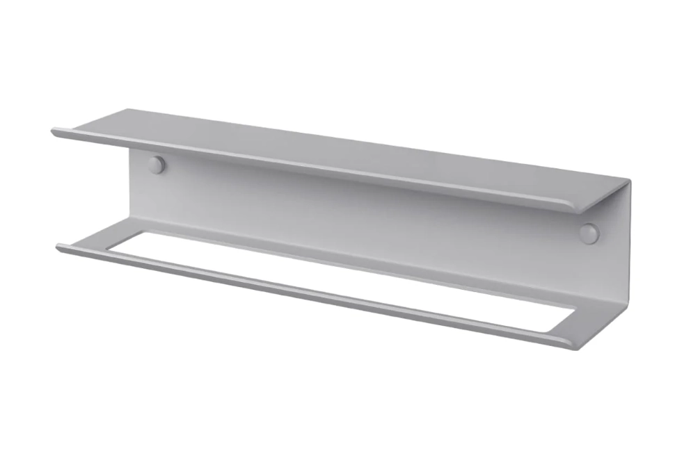 Вешалка для полотенец с полкой Daske Pody ADH TR/PY-1031G-A серый