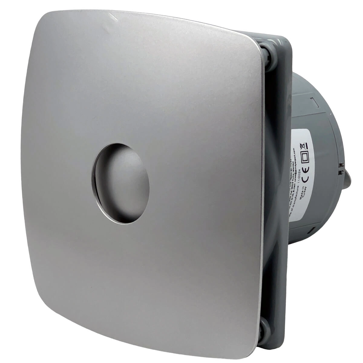 Ventilator axial pentru baie Vent Europe Fine 100BD d100 Gray Metal