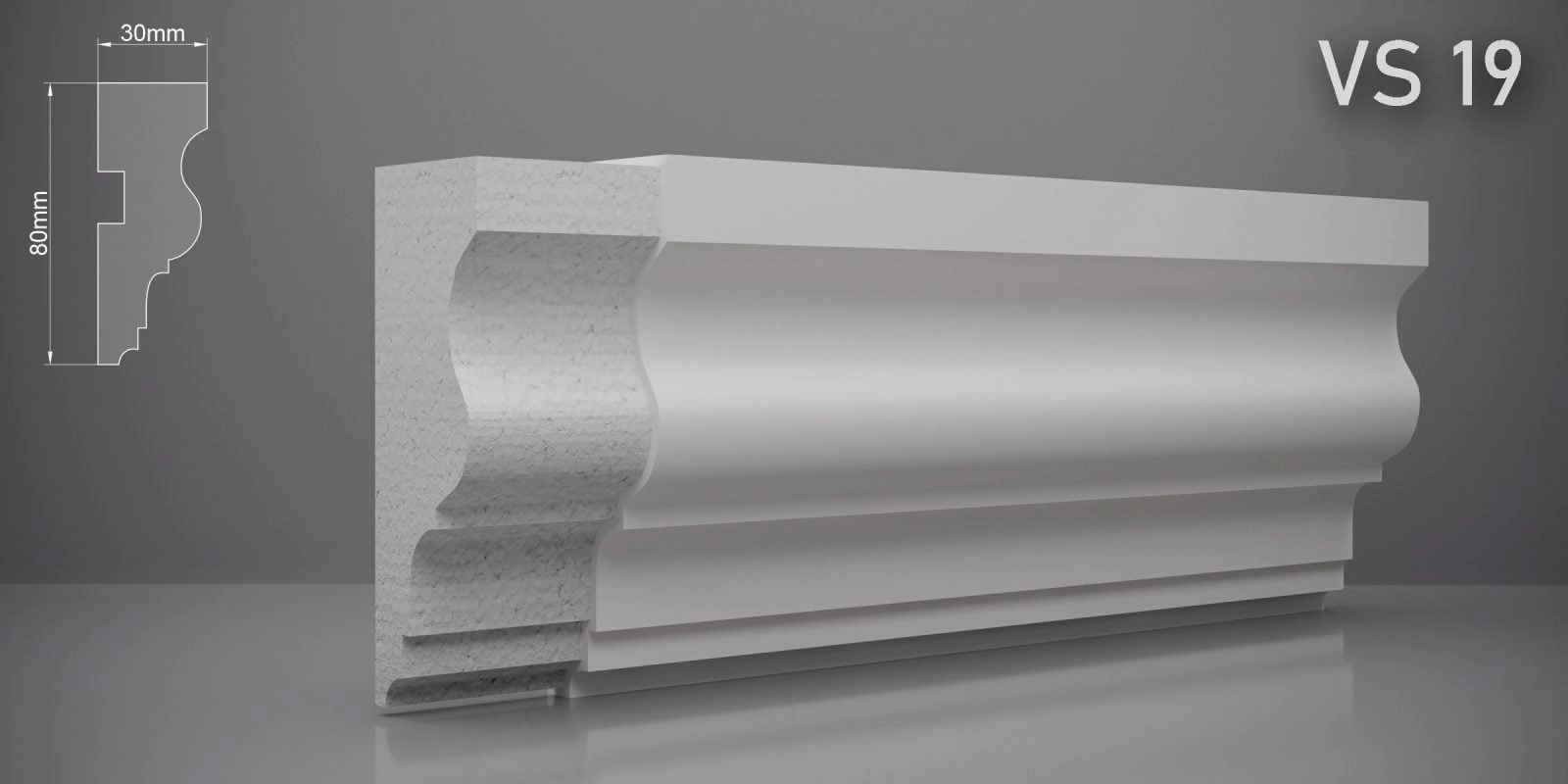 Ancadrament VS19 80x30mm