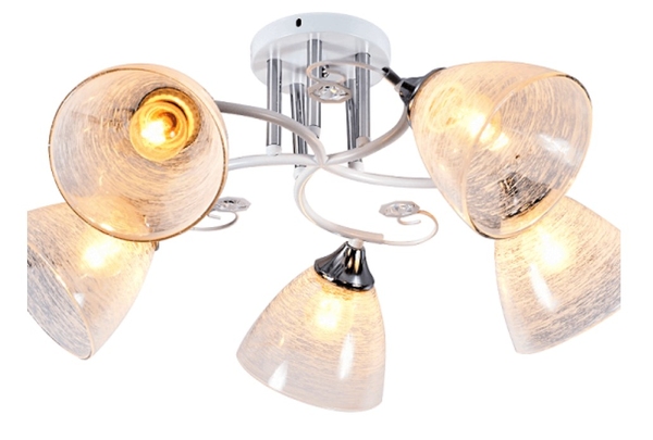 Lustră DGY XA1206B/5 WH+CR