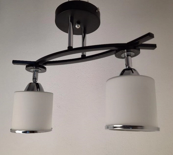 Lustră QH A2445/2 BK+CH E27