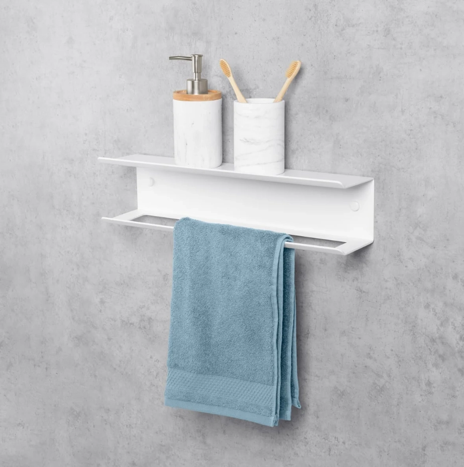 Suport cu raft Daske Pody TR/PY-0638W alb