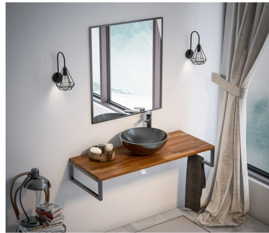 Mobilier de baie Oskar Silver Kestel 95 4678 