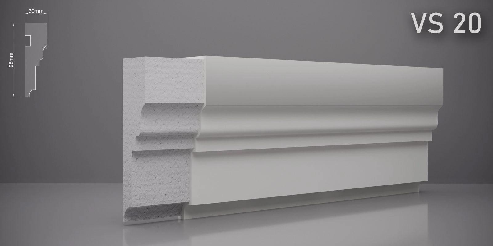 Ancadrament VS20 98x30mm