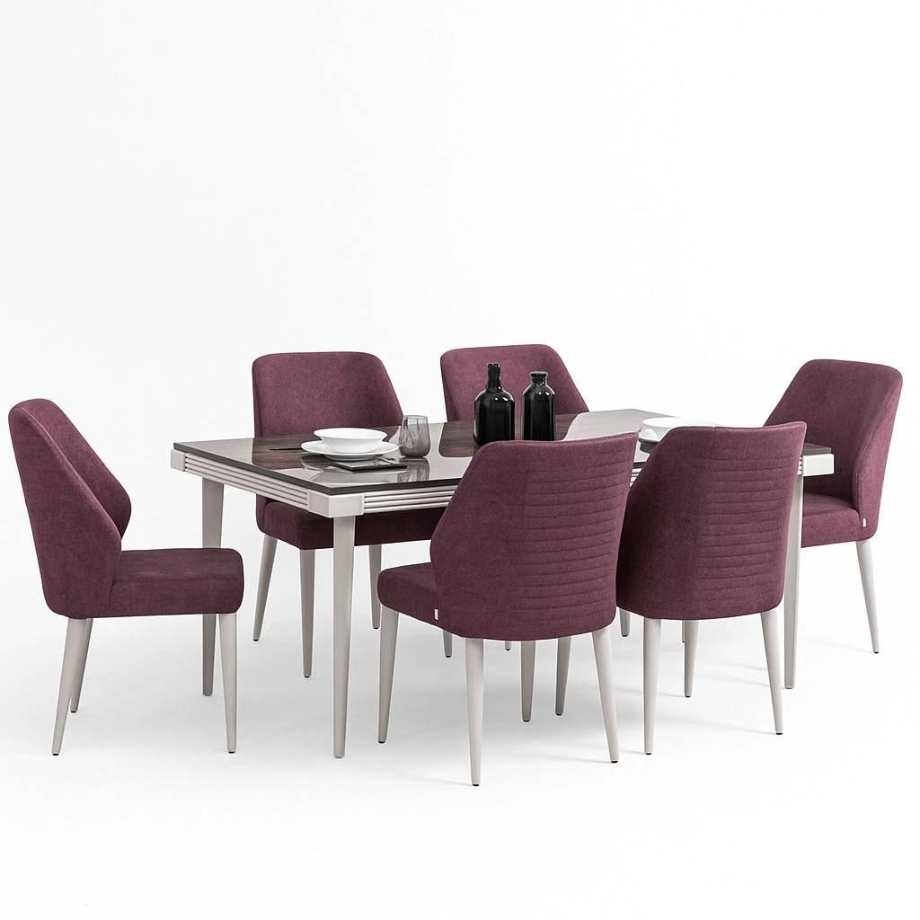 Set masă + 6 scaune Romeo 