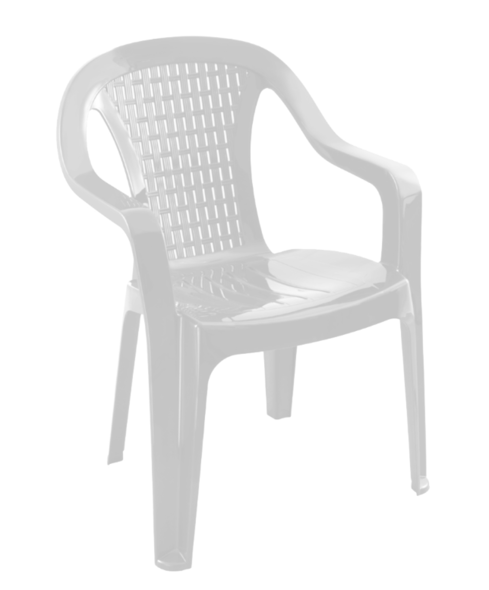 Scaun plastic Valerija Varijant 7005A alb