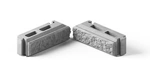 Кирпич столбца чёрный 235*75*75 