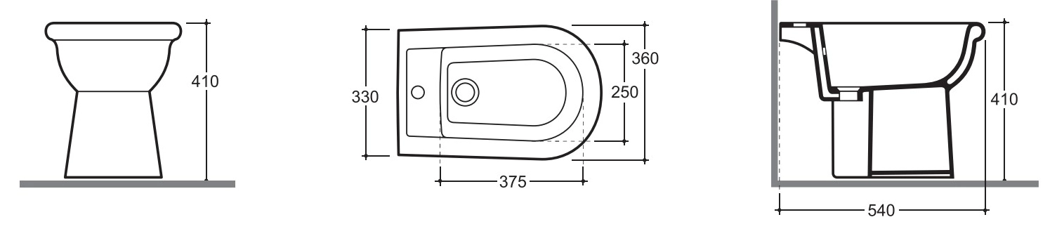 Bide Keramin  Arezzo s/f 1c