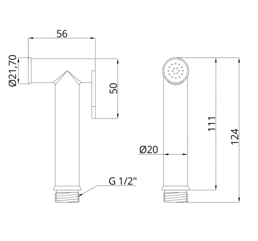 Bidetta pentru baterie Invena BP-BI-O01-L 