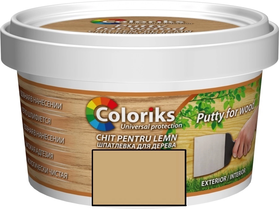 Glet pentru lemn Coloriks 0.4 kg stejar