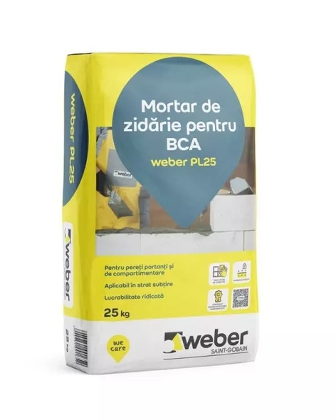 Кладочный раствор для BCA Weber PL25 