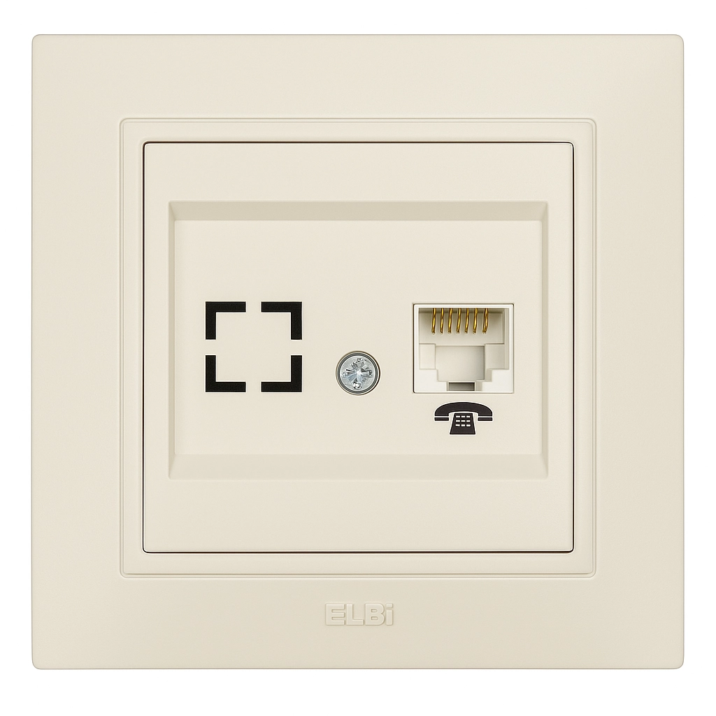 Розетка телефон Numeris ST Elbi Zena 609-011400-221