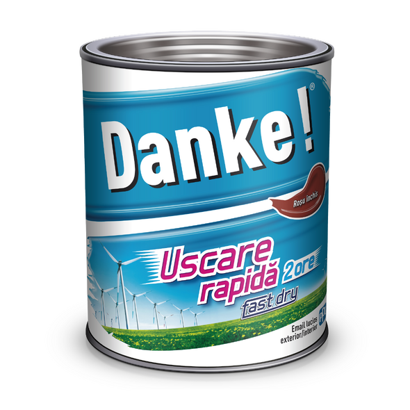 Эмаль Danke 0.75l тёмно-красный