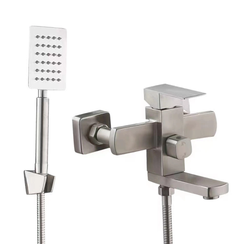 Смеситель для ванны Mateco Cubo серебристый 116416