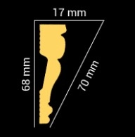 Plintă de tavan GP-72(64)