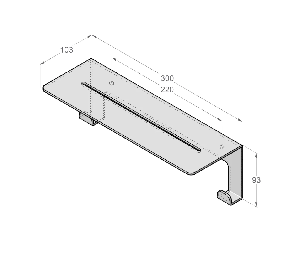 Raft Daske Grohys ADH SH/GR-1185G-A gri
