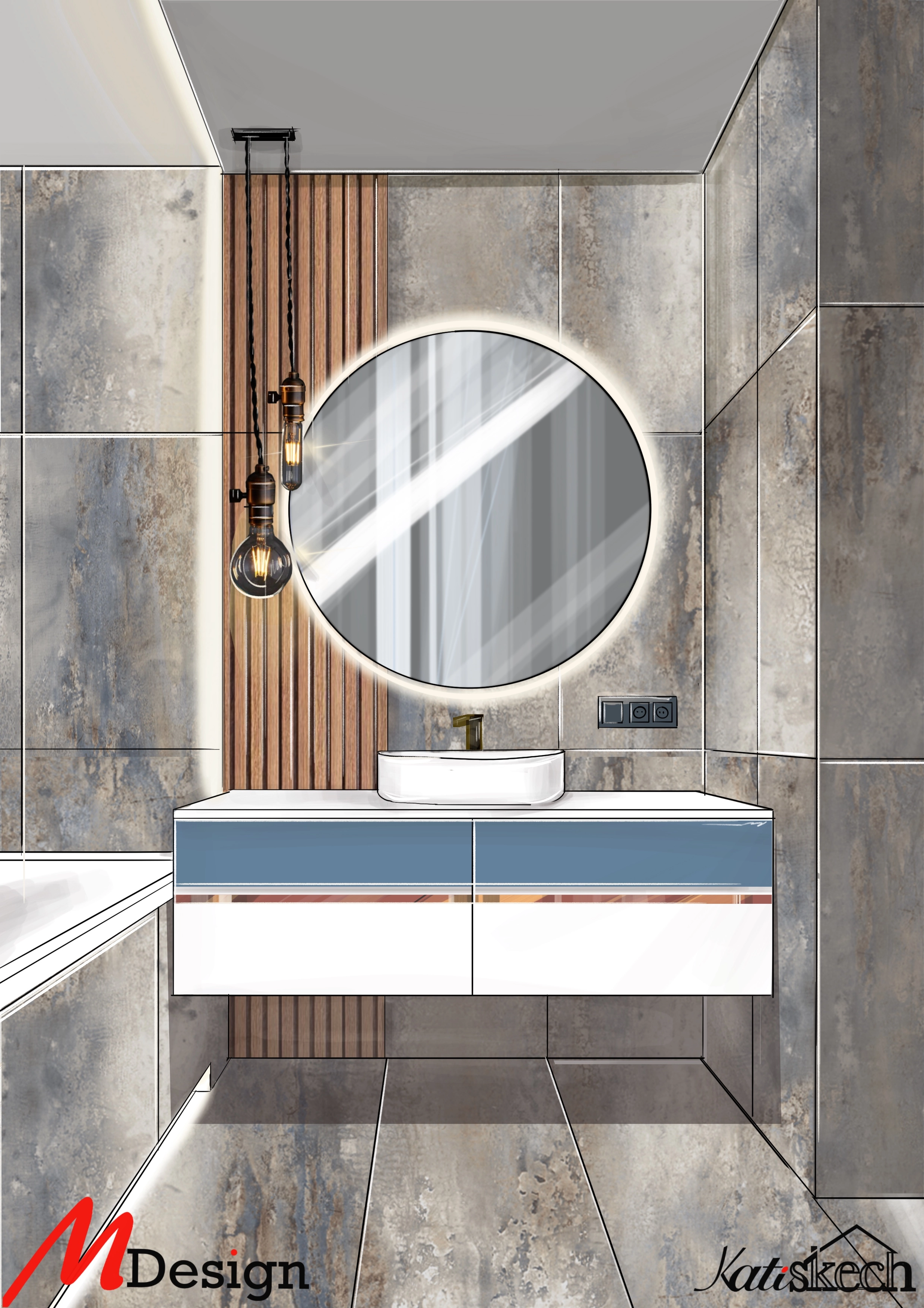 Gresie Faden 60x120 Grey 6398