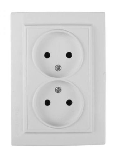 Розетка двойная EH-2110-PG