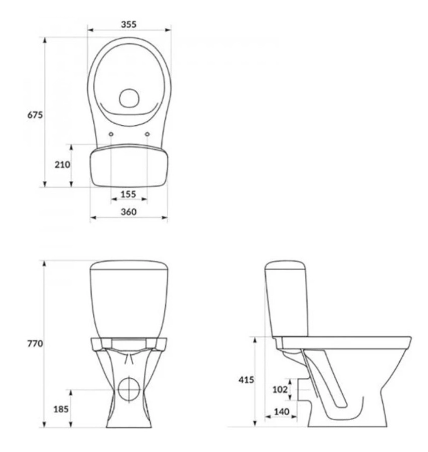 Vas WC Mito Cersania II Simple On 108268 