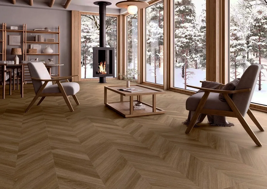 Gresie Qua Heringbone 60x120 oak 