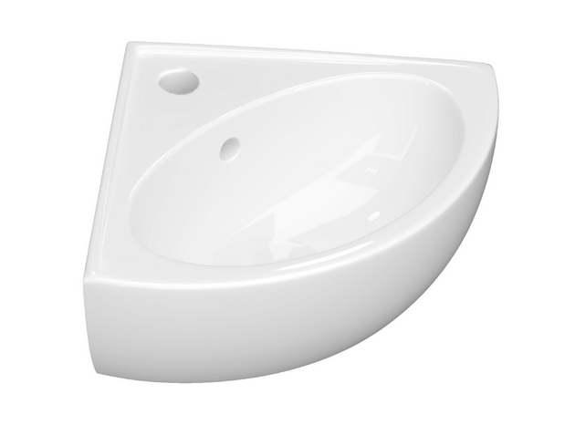 Умывальник Keramin Lago угловой 45 белый 1c