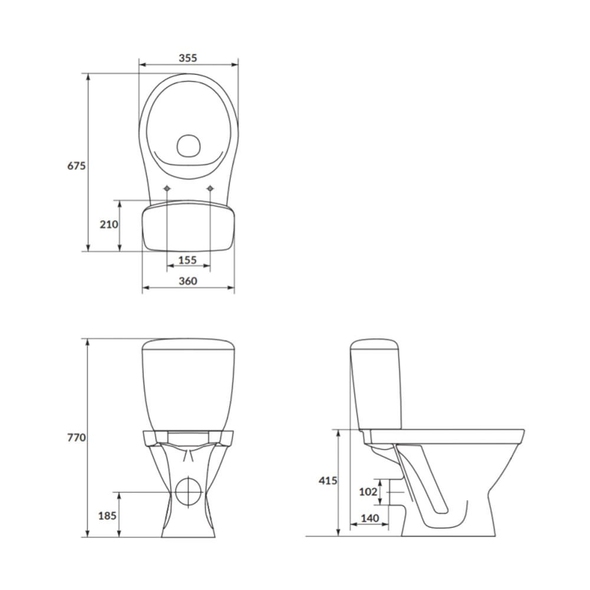 Vas WC Cersanit Cersania Slim Simple On 103889