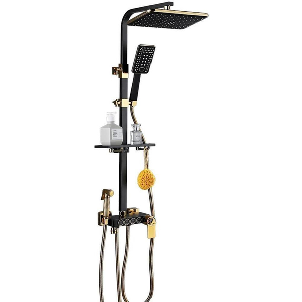 Sistemă de duș Miscellaneous  Black with Gold 8003